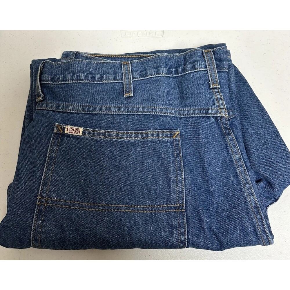 Big Mac Jeans Men's 42x30 Blue Carpenter Straight Leg Workwear New‎ In Open Pkg